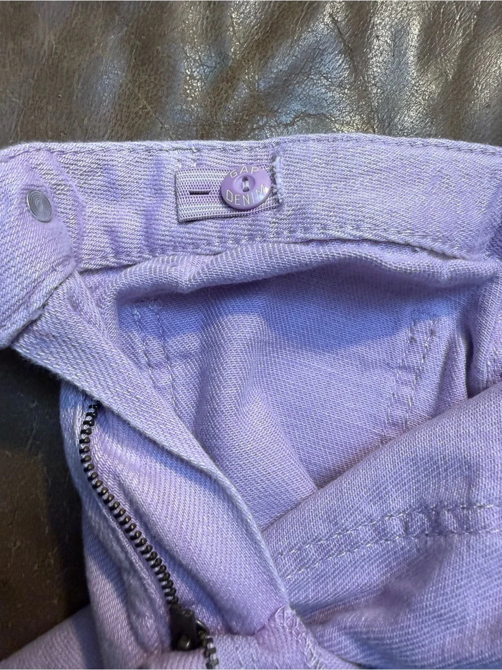 GAP Lavender Wide-Leg High-Rise Jeans